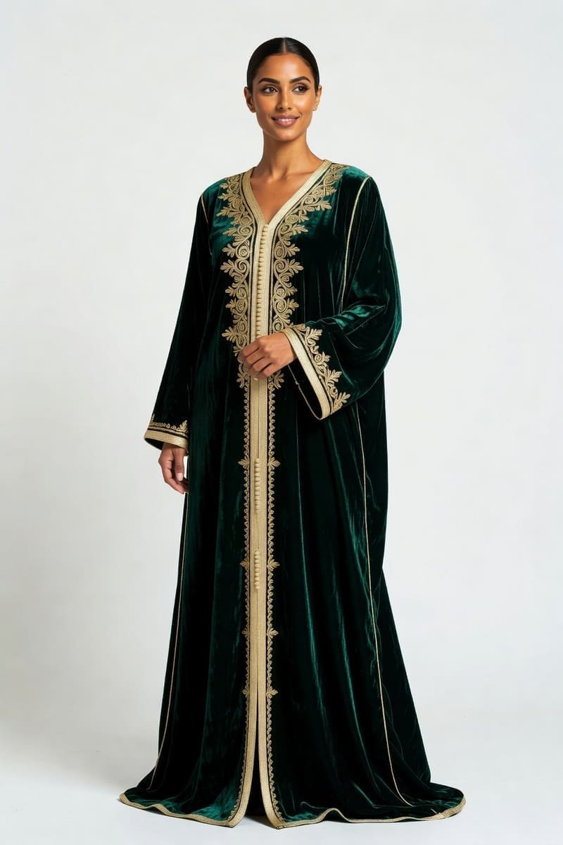 Djellaba Safira Bleue